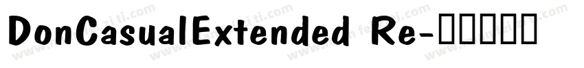 DonCasualExtended Re字体转换